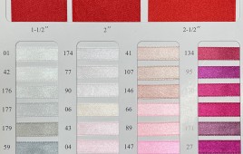 Bảng màu dây satin A12