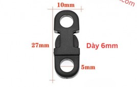 Khóa nhựa nhỏ xỏ dây 5mm