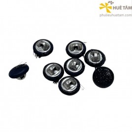Cúc bọc vải chân đồng R xi mạ màu Nikel