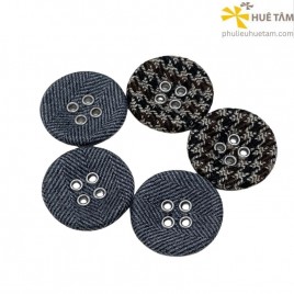 Cúc bọc vải mắt cáo 4 lỗ