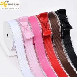 Dây Grossgrain YAMA viền kim tuyến