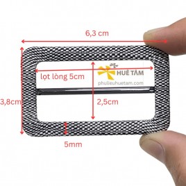 Khoá nịt bọc vải 5cm biên nhỏ