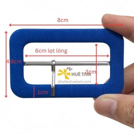 Khoá nịt bọc vải 6cm biên to