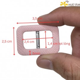 Khoá nịt bọc vải lọt lòng 1,4cm