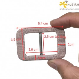 Khoá nịt bọc vài lọt lòng 2,5cm biên to biên nhỏ thân cong