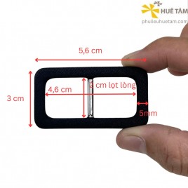 Khoá nịt bọc vải lọt lòng 2cm