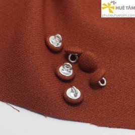 Nút bọc vải mặt cong chân kẽm chân đồng chân sắt