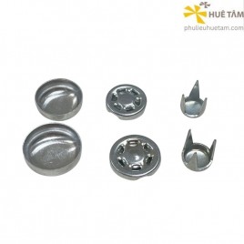 Phôi cúc nón bọc vải chân sắt 3 chấu