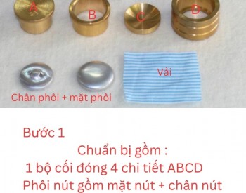 Cách đóng nút bọc vải đơn giản tại nhà,hướng dẫn chi tiết và mẹo hay
